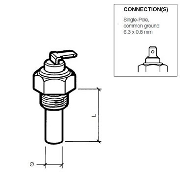 Coolant temperature sender 120°C